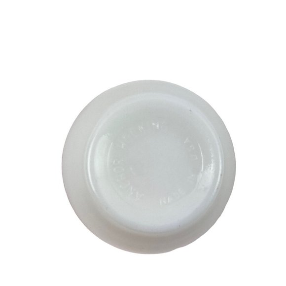 *3-Vtg Anchor Hocking Red Laurel Leaf Boullion Custard Cup Milk Glass Retro - Picture 4 of 4